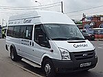Бесплатный автобус Genser в пункт аренды автомобилей АрендаАвто-мрв на Новорязанском шоссе